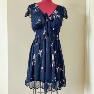 American Rag Bird Chiffon Dress